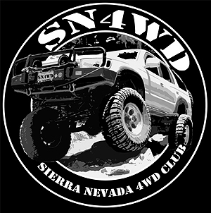 Sierra Nevada 4wd club black t-shirt design